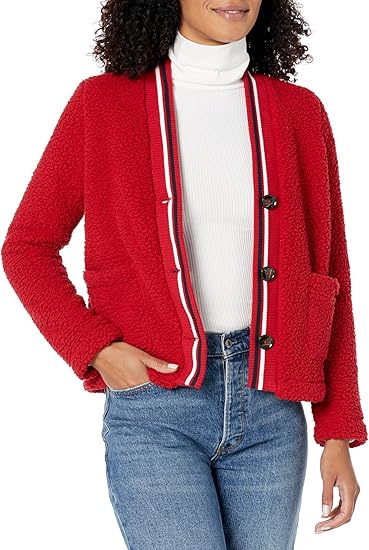 Tommy Hilfiger Women's Soft Sherpa Cardigan Jacket