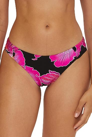 Trina Turk Women's Standard Fleury Shir Hipster Bikini Bottom, Floral Print, Cheeky Coverage, Swimwear Separates