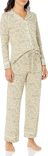 Cosabella Women's Bella Printed Petite Long Sleeve Top & Pant Pajama Set