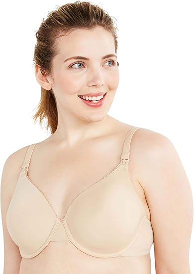 Motherhood Maternity Women's Comfort Lightly Lined Full Coverage Underwire Maternity & Nursing T-Shirt Bra