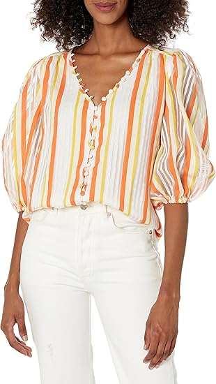 Trina Turk Women's Button Front Blouse