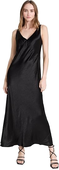 Vince Women's V Neck Maxi Slip Dress