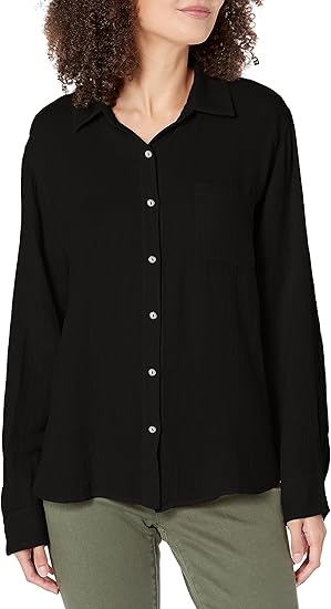 Velvet by Graham & Spencer Women's Margo Cotton Gauze Button Up Shirt