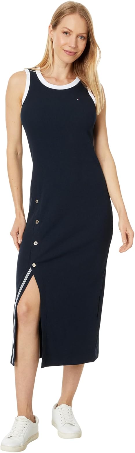 TOMMY HILFIGER Women's Sleeveless Midi Dress