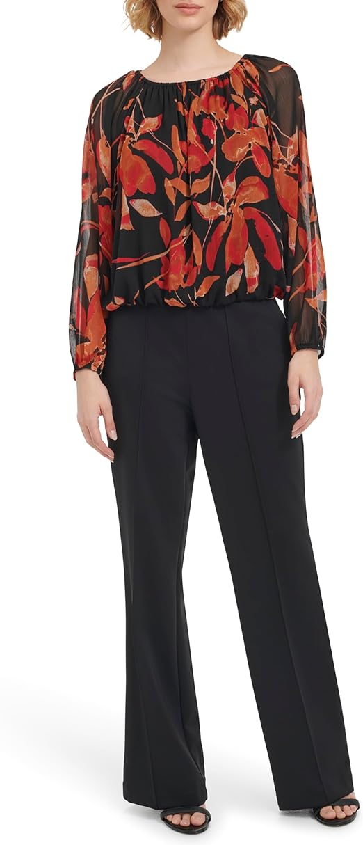 Calvin Klein Women's Blouse Long Sleeve Top