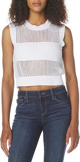 Armani Exchange Women's Sleeveless Knitted Crop Top