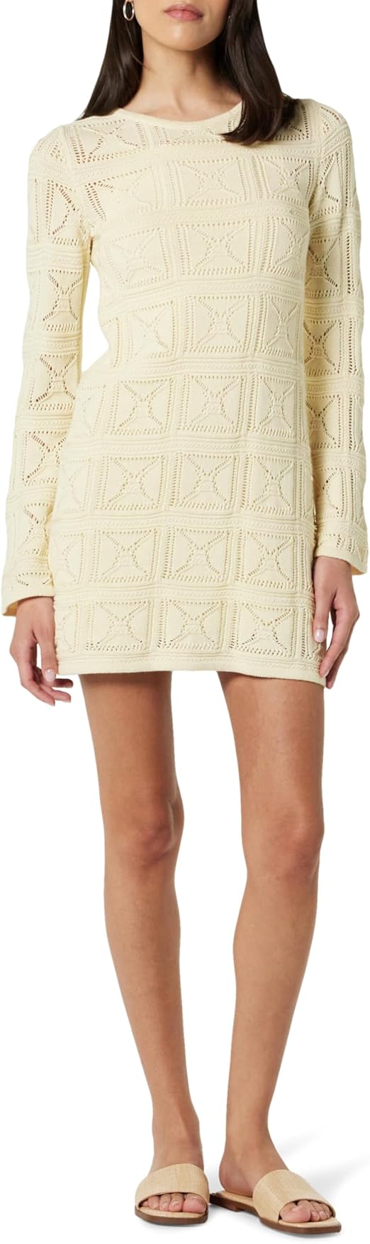 The Drop Women's Laney Crochet Micro Mini Dress