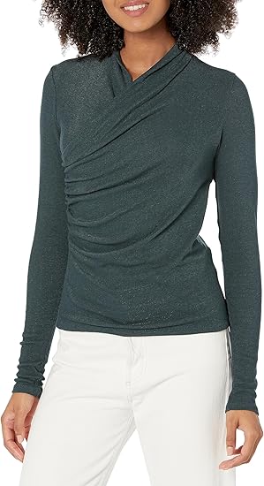 Vince Women's Long Sleeve Fixed Wrap Top