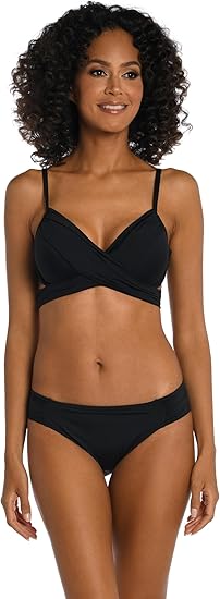 La Blanca Women's Island Goddess Wrap Underwire Push Up Swimsuit Top