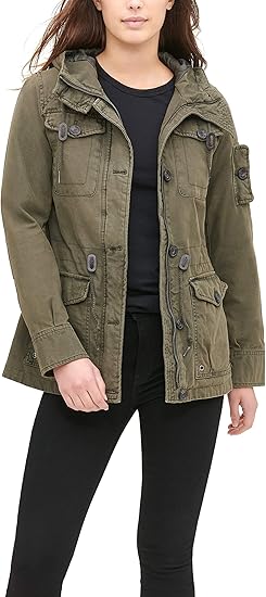 Levi's Women's Lightweight Cotton Military Jacket (Standard & Plus Sizes)