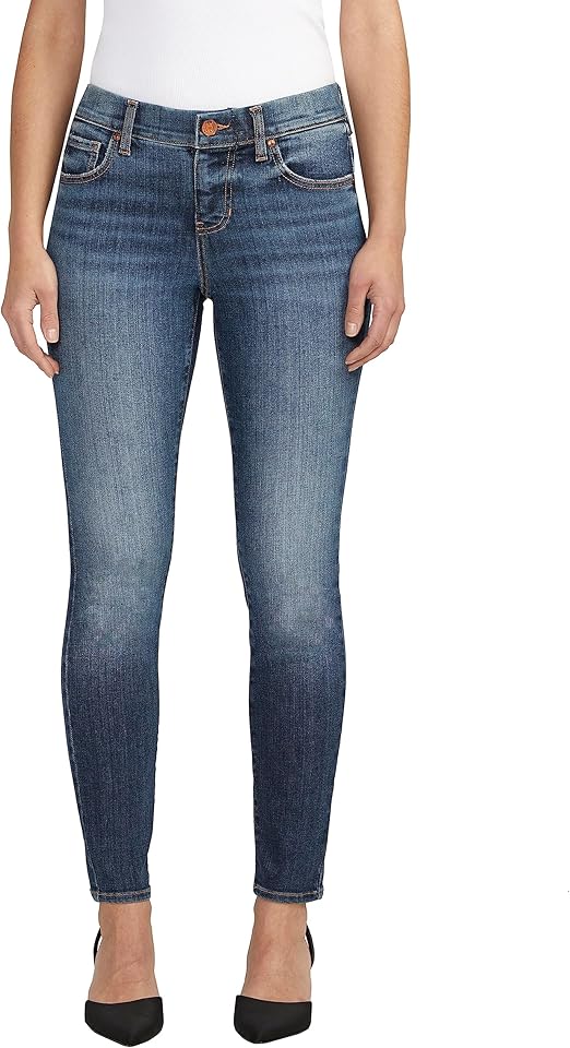 JAG Women's Maya Mid Rise Skinny Leg Jeans