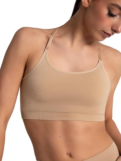 Capezio Women's Seamless Convertible Longline Bra