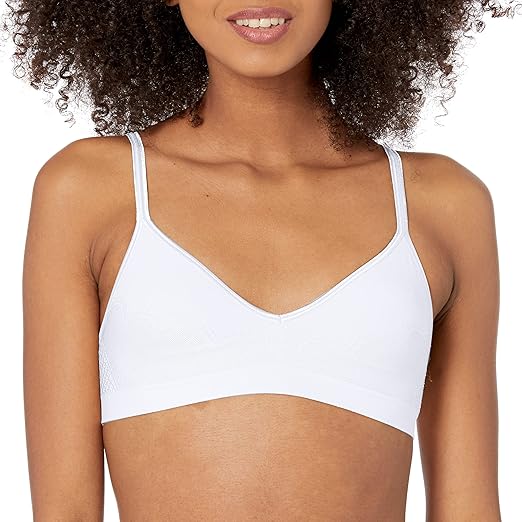 Hanes Ultimate Wireless Seamless Bra, Comfy Fit Padded Bra with Comfort Band