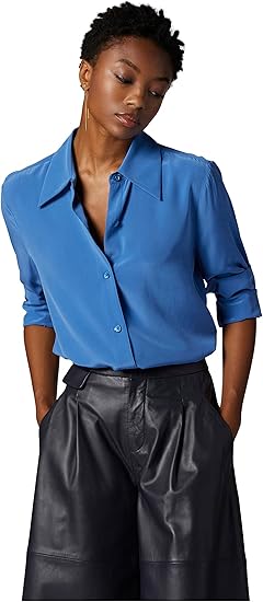 Equipment Women's Leona Top in Bright Cobalt