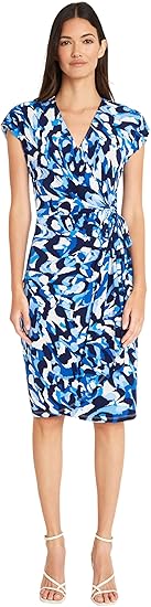 Maggy London Women's Printed Matte Jersey Wrap