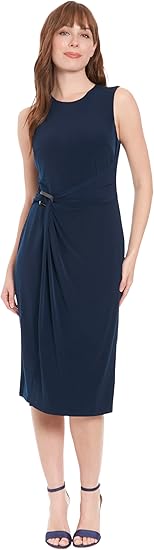 London Times Midi Sheath Perfect Bridal Shower, Work Dresses for Women