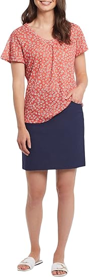 Tribal Women's Pull on Flatten It Tummy Control Skort with Century Stretch