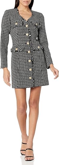 Women's Button Up Pocket Detail Dress