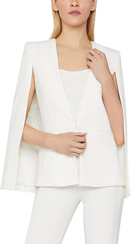 BCBGMAXAZRIA Women's Blazer with Long Cape Sleeves