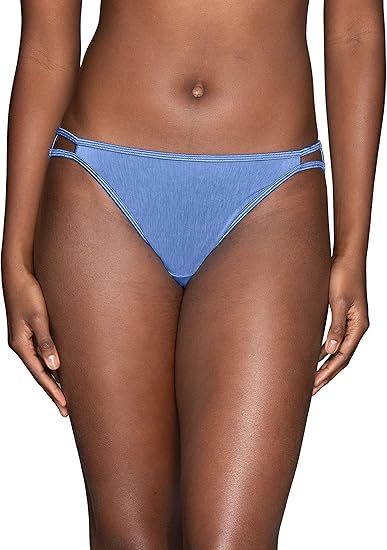 Vanity Fair Women's Illumination String Bikini Panties, Silky Stretch & Satin Trim