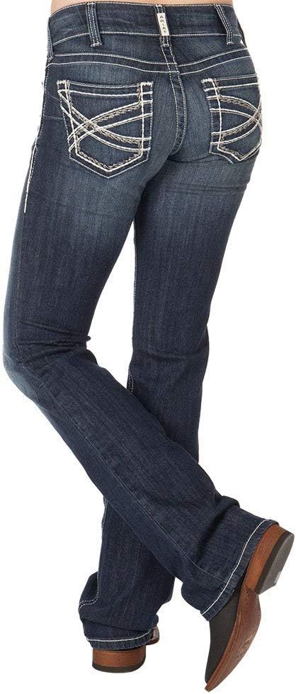 Ariat womens R.e.a.l. Mid Rise Bootcut Jean