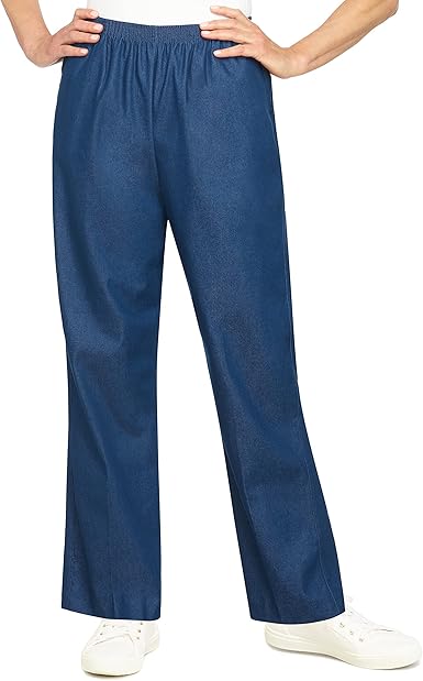 Alfred Dunner Women's Classic Medium Length Denim Jeans