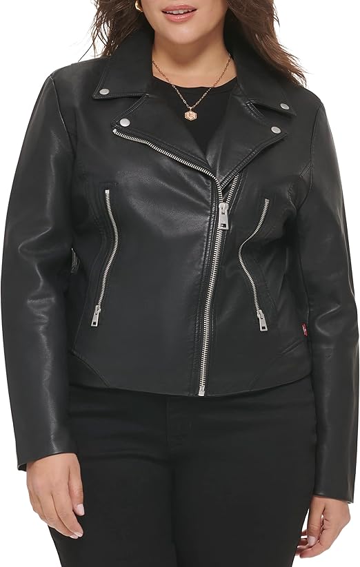 Levi's Women's Vegan Leather 538 Moto Jacket (Regular & Plus Size)