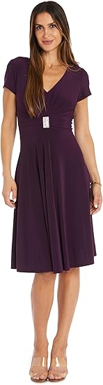 R&M Richards Women's Formal Midi Dress