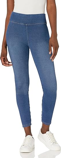 HUE Women’s Plush Lined Warm & Cozy Denim Leggings