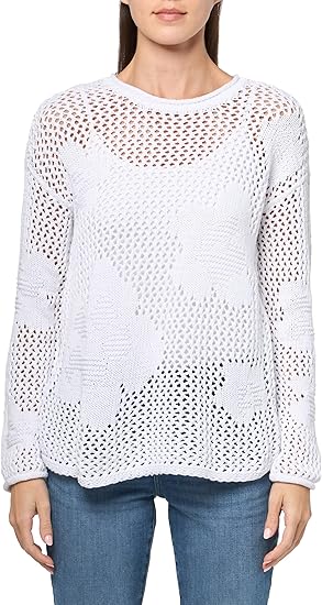 NIC+ZOE Women's Crochet Bloom Sweater