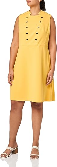 Tommy Hilfiger Women's Plus Size Mock Collar Sleeveless Dress