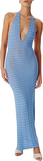 Ronny Kobo Women's Yael Halter Knit Dress