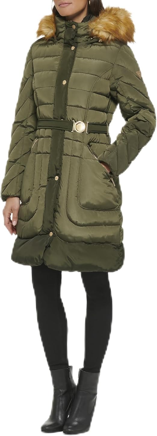 GUESS Women's Midweight Puffer Jacket