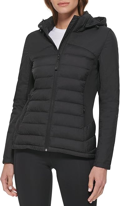 Calvin Klein womens Outerwear puffer,Black,X-Small