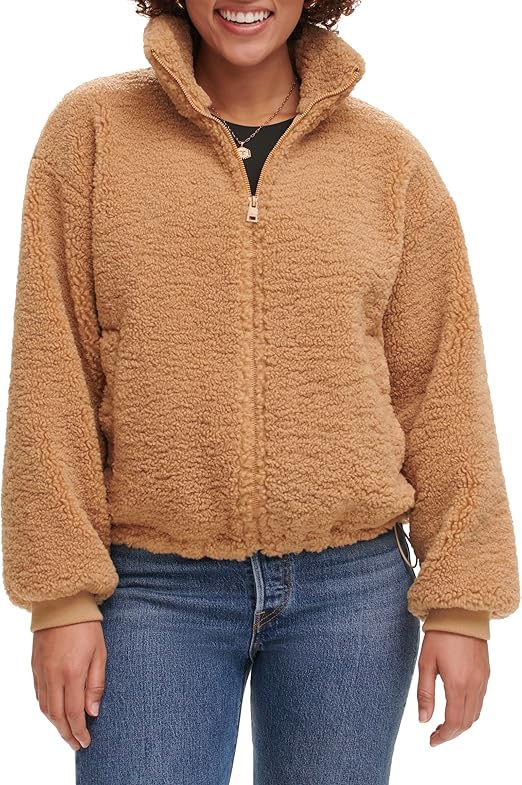 Levi's Women's Zip Up Sherpa Teddy Jacket