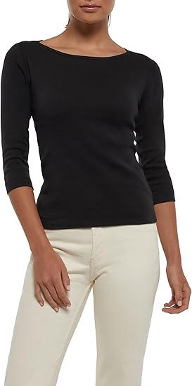 Three Dots Women's 3/4 Sleeve Top