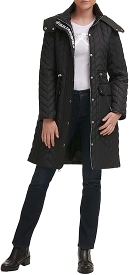 KARL LAGERFELD Paris Women's Quilt Parka