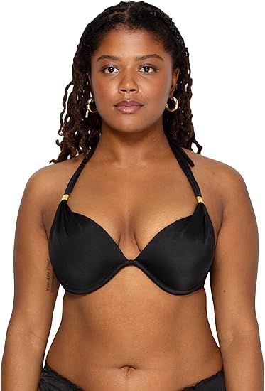 Smart & Sexy Women's Swim Secret Mega Push-up Halter Bikini Top