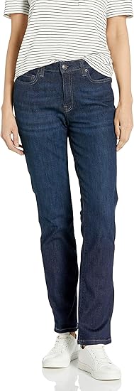 Amazon Essentials Women's Mid Rise Slim Straight Jean