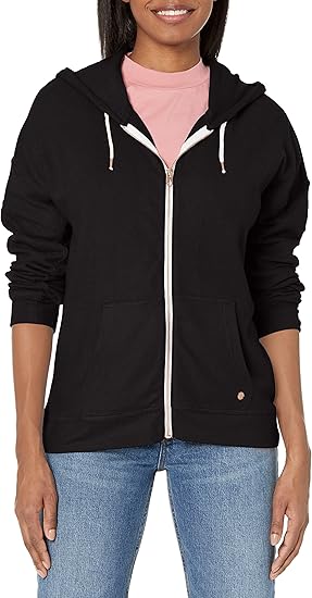 Volcom Women's Regular Lil Zip Up Hooded Fleece Sweatshirt