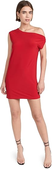 Norma Kamali Women's Drop Shoulder Mini Dress