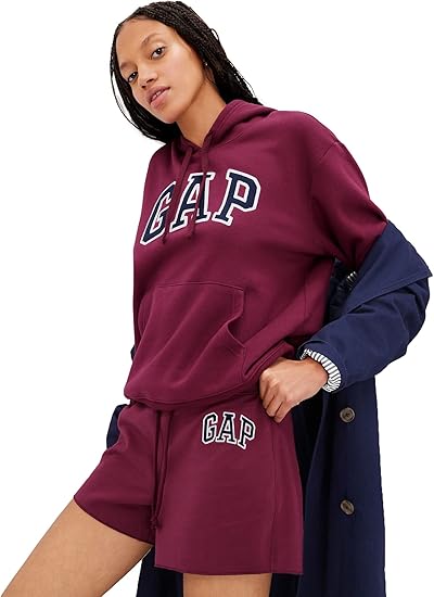 GAP Women's Logo Hoodie Hooded Pull-on Sweatshirt