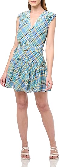 Ramy Brook Women's Sloan Plaid Print Mini Dress