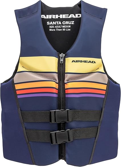 Airhead Santa Cruz Life Vest Multiple Sizes - Swim Vests for Adults, Children & Youth - Kwik Dry Neolite Fabric - USCG Approved