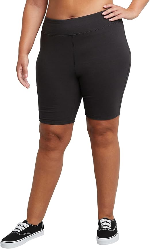 Just My Size Womens Stretch Jersey 9Inch Bikeshorts