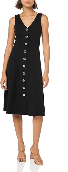 Tommy Hilfiger Women's Scuba Fit and Flare Midi