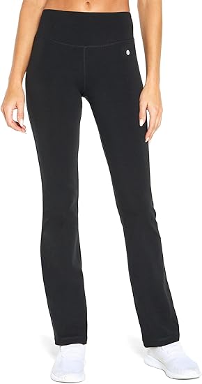 Bally Total Fitness Women's High Rise Tummy Control Bootleg Pant