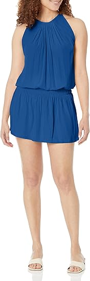 Ramy Brook Women's Paris Sleeveless High Neck Mini Dress