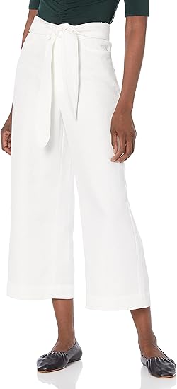 Vince Women's Tie Front Crop Wide Pant