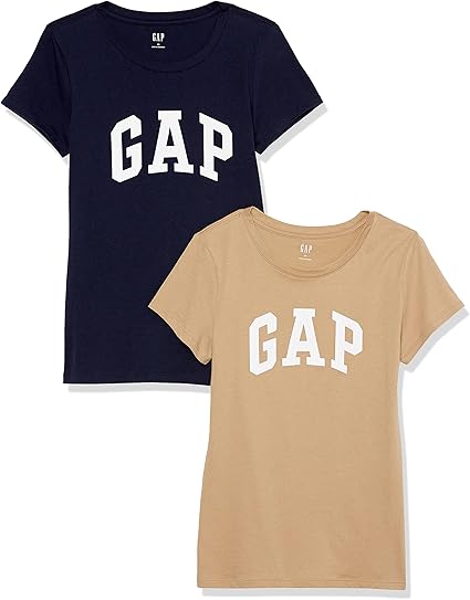 GAP Women's 2-Pack Classic Logo Tee T-Shirt